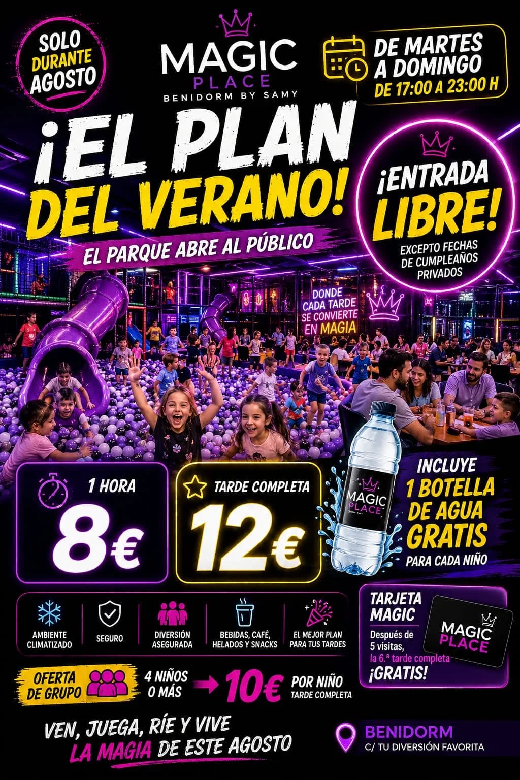 Magic August poster — Magic Place Benidorm